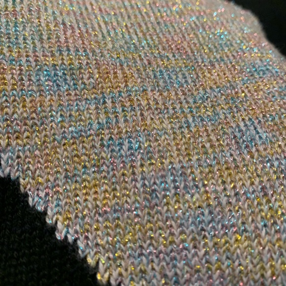 Epic Threads kids black sweater with glitter heart. Size L. (14-16) - Picture 5 of 6